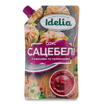 Соус Idelia Сацебелі з овочами та прянощами, 200г