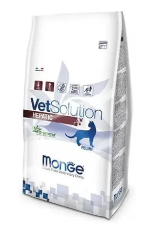 ТЕРМІН 04.2026!!! Monge Vetsolution Hepatic Cat, корм для кішок із захворюваннями печінки 1,5 кг