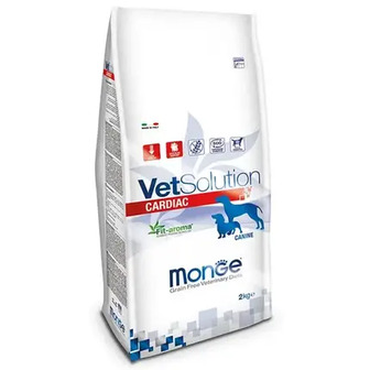 ТЕРМІН 03.2026!!! Сухий корм Monge VetSolution Cardiac canine для підтримки функцій серця у собак, 2 кг
