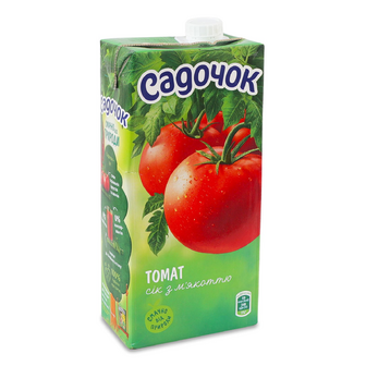 Сік Садочок томатний з м'якоттю, 0.95л