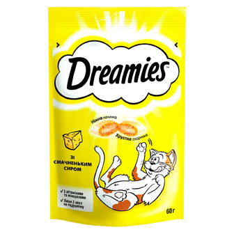 Ласощі для котів Dreamies з сиром, 60г