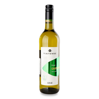 Вино Vintense Chardonnay безалкогольне, 0.75л
