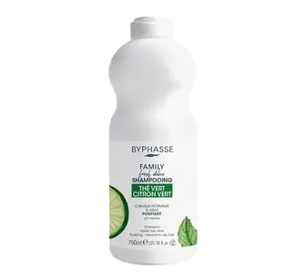Byphasse FAMILY FRESH DELICE шампунь для нормального та масного волосся з лаймом та зеленим чаєм, (Уцінка: термін до 09.2026)