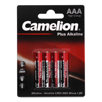 Батарейка Camelion Plus Alkaline LR03, 4шт
