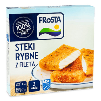 Стейки Frosta рибні з філе глибокої заморозки, 250г