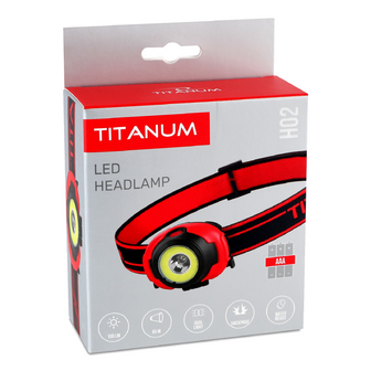 Ліхтарик налобний Titanum світлодіодний TLF-H02, шт