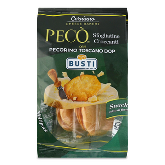 Снеки Busti Peco з сиром Пекоріно Тоскано DOP, 54г