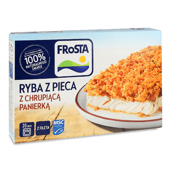 Риба Frosta з хрусткою паніровкою запечена заморожена, 345г