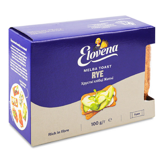 Хлібці Elovena житні, 100г