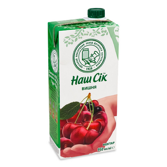 Нектар «Наш Сік» вишневий, 0.95л