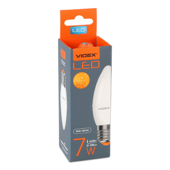 Лампа Videx LED C37e 7W 4100K E27, шт