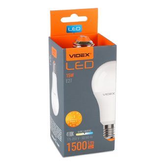 Лампа Videx Led A65e 15w 4100k E27, шт