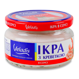 Ікра Veladis з креветкою в соусі, 160г