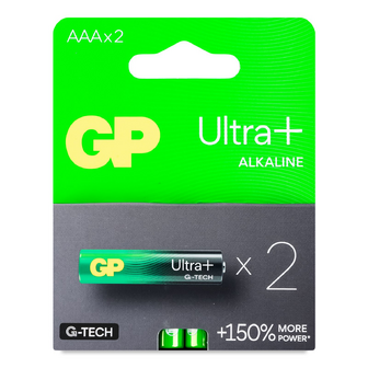Батарейки GP Ultra+ Alkaline G-Tech AAА LR03, 2шт