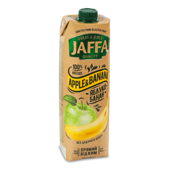 Сік Jaffa яблучно-банановий прямого віджиму, 0.95л