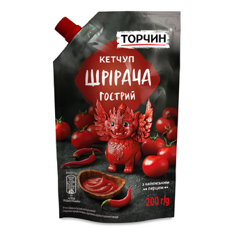 Кетчуп Торчин Шрірача гострий пастеризований, 200г