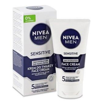 Крем Nivea Men зволожуючий для чутливої шкіри, 75мл