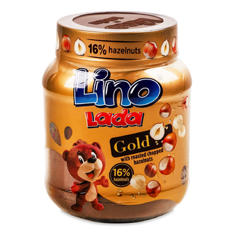 Паста Lino Lada Gold горіхова з какао і фундуком, 350г