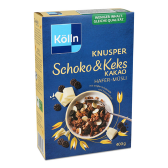 Гранола Kolln какао-печиво-шоколад, 400г