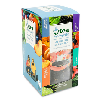 Чай чорний Tea Moments Assorted Black Tea 15 пакетиків, 33.6г