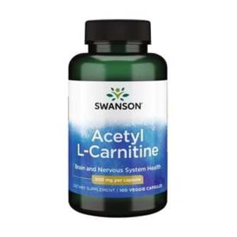 L-карнітин Swanson Acetyl L-Carnitine 500 мг, 100 капсул