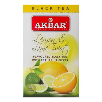 Чай чорний Akbar Lemon&Lime Twist, 20*2г