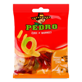 Цукерки Pedro «Черв'ячки» жувальні, 80г