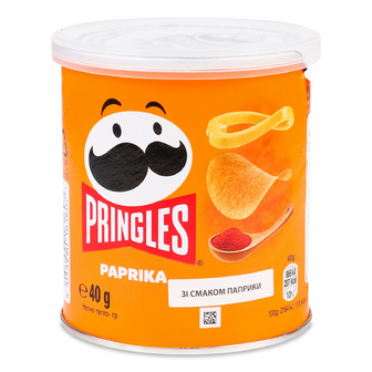 Чипси Pringles зі смаком паприки, 40г