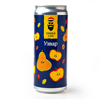 Напій соковмісний Beermaster Brewery Узвар безалкогольний слабогазований з/б, 0.33л
