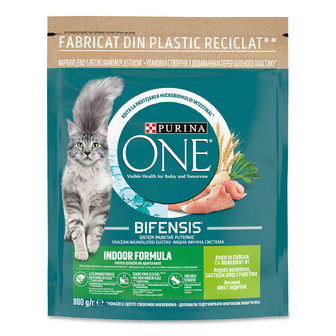 Корм Purina One Bifensis Indoor для домашніх котів, 800г