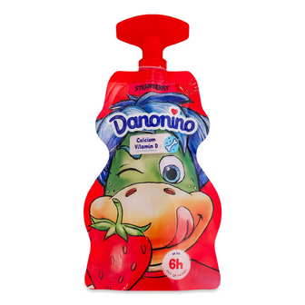 Йогурт Danonino полуничний збагачений Ca + D3 2,1%, 70г