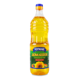 Олія соняшникова «Чумак» нерафінована, 0.9л