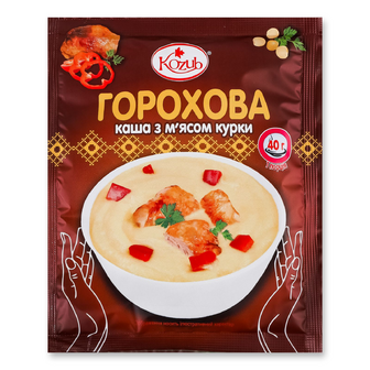 Каша «Козуб продукт» горохова з м'ясом курки, 40г