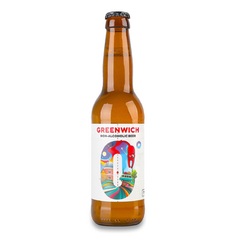 Пиво Red Cat Brewery Travel Greenwich безалкогольне світле нефільтроване, 0.33л