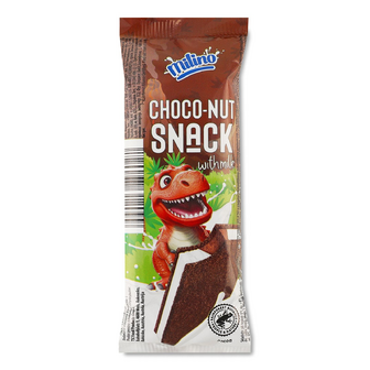 Бісквіт Milino Choco Nut з горіховим кремом, 29г