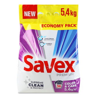 Порошок пральний Savex Color&Care, 5.4кг