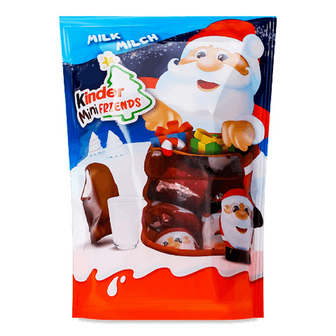 Цукерки Kinder Mini Friends з молочним шоколадом та молочною  начинкою, 122г