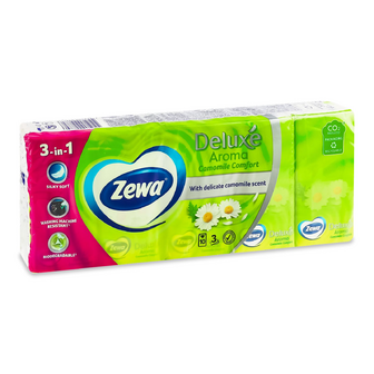 Хусточки Zewa Deluxe, 10шт/уп