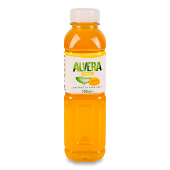 Напій Alvera манго зі шматочками алое 6%, 0.5л