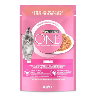 Корм для кошенят Purina One з лососем у соусі, 85г