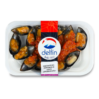 Мідії Delfin варено-морожені у соусі Провансаль, 200г