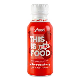Напій молочний YFood Fruity Strawberry зі смаком полуниці, 500мл