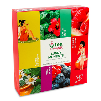 Чай Tea Moments Sunny moments асорті 4 види, 32*1.7г