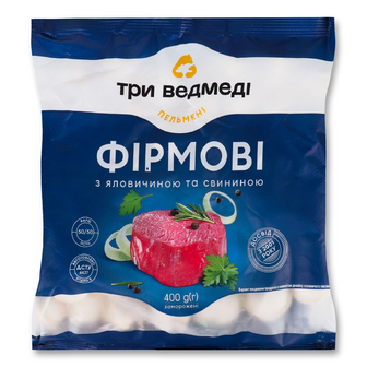 Пельмені «Три Ведмеді» «Фірмові», 400г
