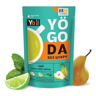 Чай Yogoda груша-лайм-чебрець концентрат д/п, 50г