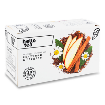 Чай фруктово-етнічний Hello Tea Яблучний штрудель, 20*3г