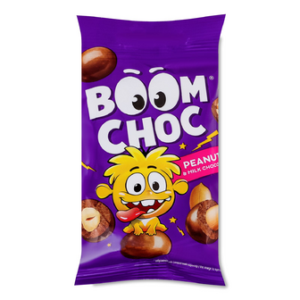 Драже Boom Choc арахіс в молочному шоколаді, 45г