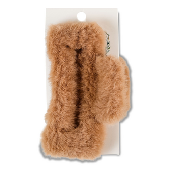 Заколка для волосся Flora accessories Краб хутряний в асортименті, шт