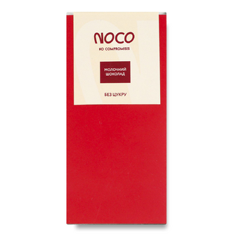 Шоколад молочний Лавка Традицій Noco без цукру, 80г