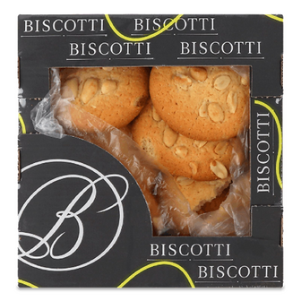 Печиво Biscotti Американське з арахісом здобне, 0.225кг